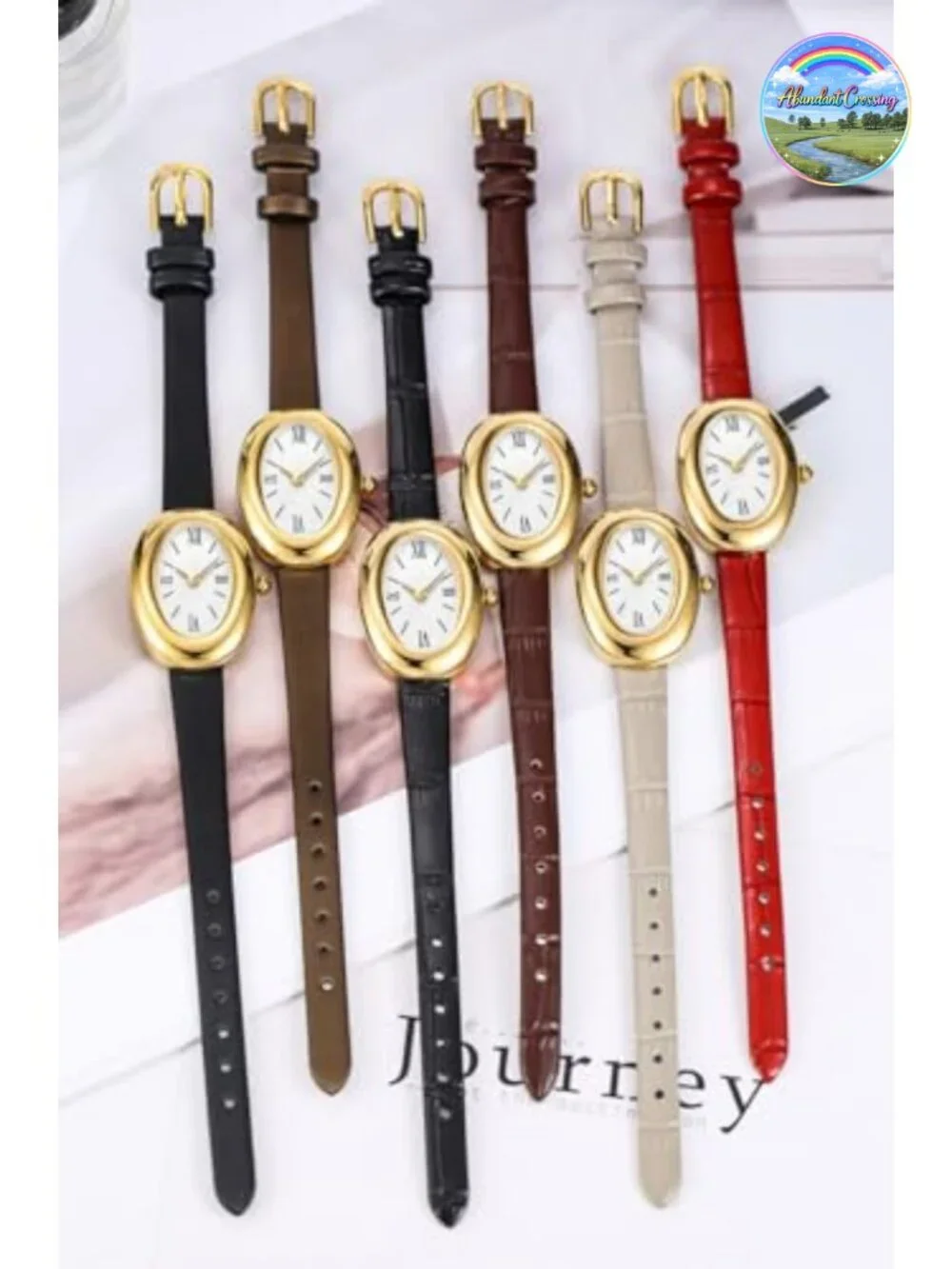 MASTOP Women's Quartz Bangle Watch - Elegant Oval Dial Gold-Tone Jewelry Style